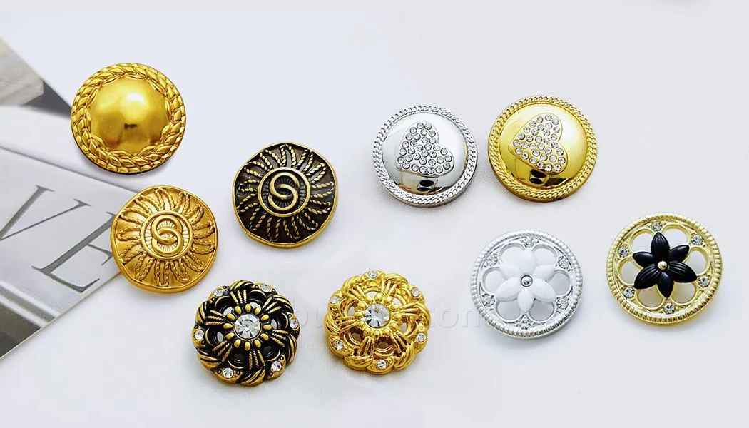 three types of shank buttons