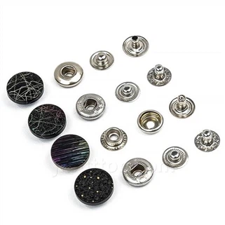 Dekorative trykknapper til læder