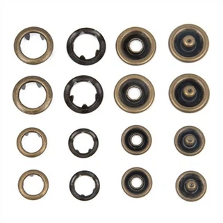 Metal Prong Ring Snap Fasteners