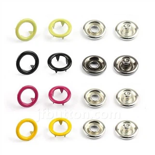 Åbn Ring Snap Fasteners