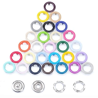 Farverig Prong Snap -knap