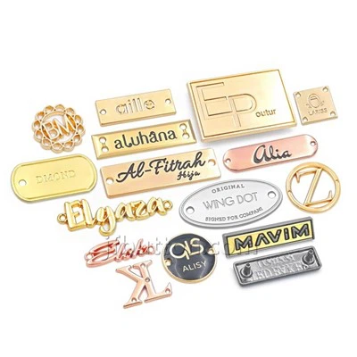 Metal logo label