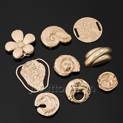 Kjole Ruched Metal Tilbehør Spænde