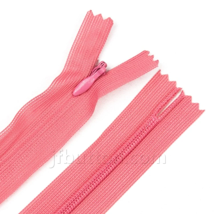 Red Invisible Zipper